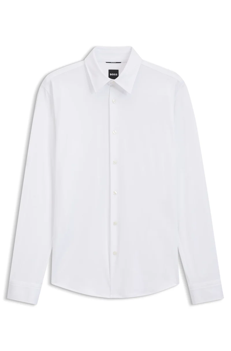 BOSS Black P-Roan Slim-Fit Hemd aus Performance-Stretch