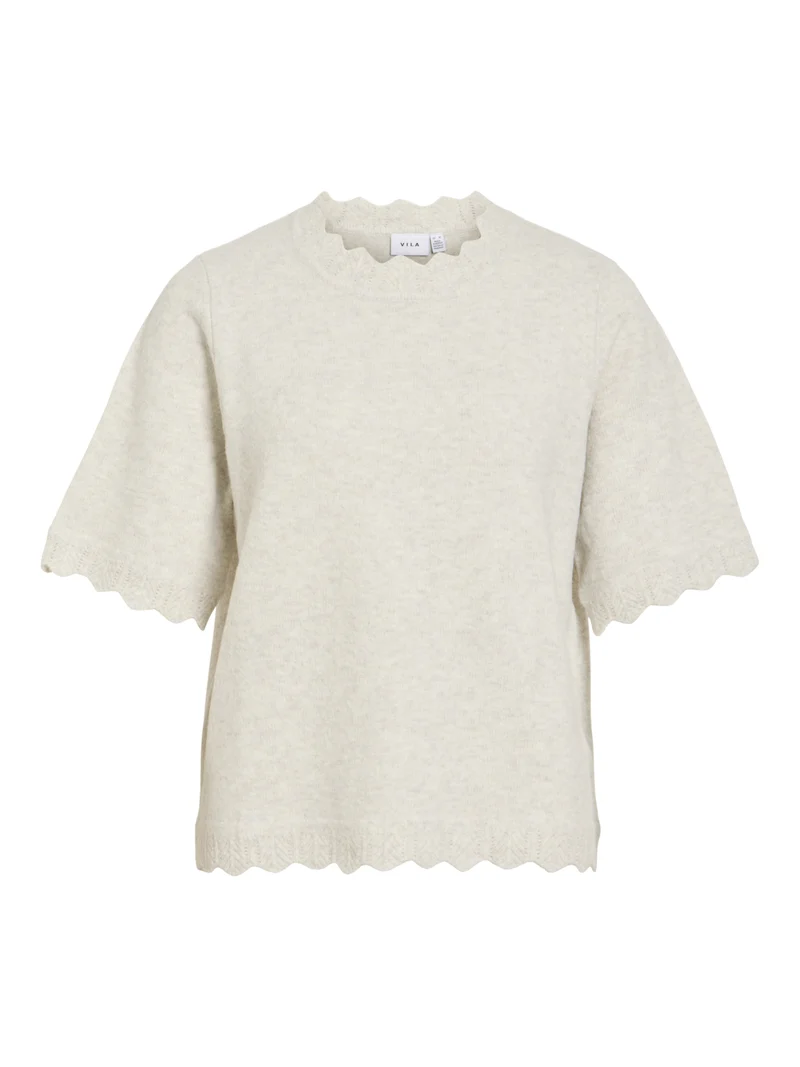 VINIKOLINA Kurzarm Strickpullover
