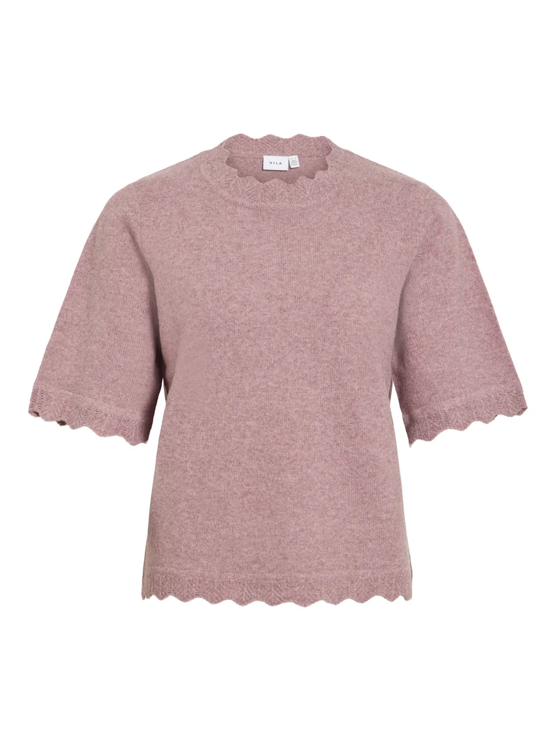 VINIKOLINA Kurzarm Strickpullover