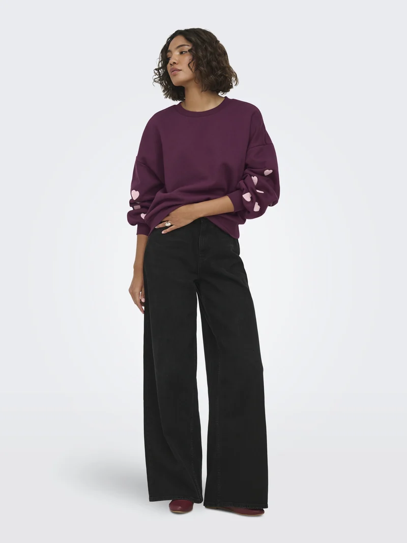 ONLMACY Sweatshirt mit Stickerei