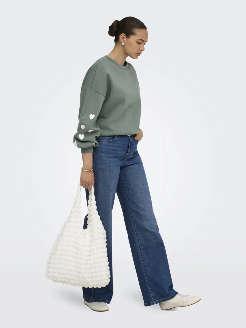 ONLMACY Sweatshirt mit Stickerei