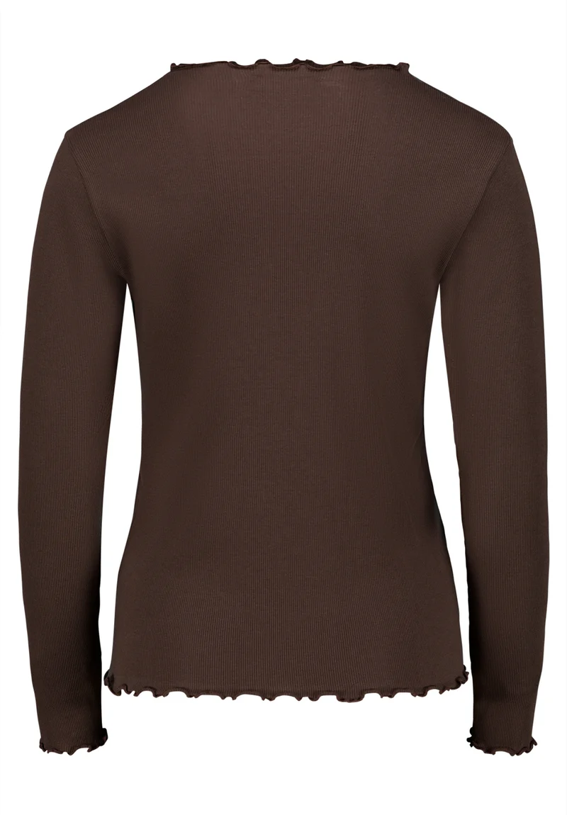 Langarm-Shirt mit Stehkragen