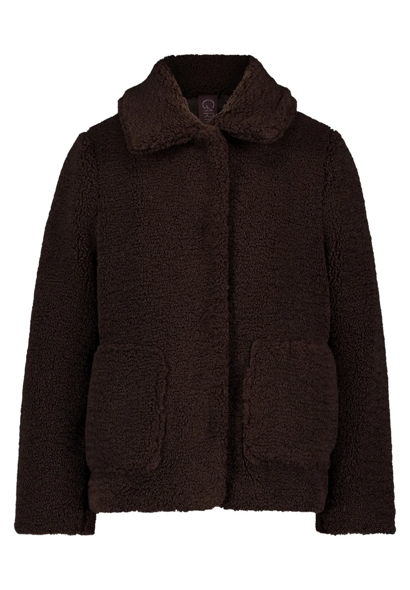 Plüschjacke mit Hemdkragen