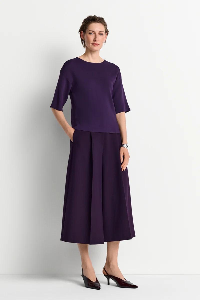 Oversized T-Shirt aus Viskose-Mix