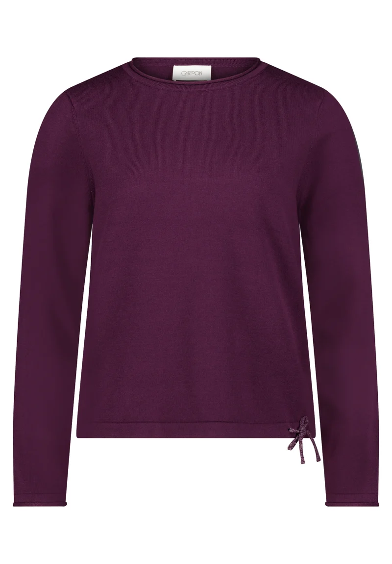Strickpullover im Straight Fit mit Rundhalsausschnitt