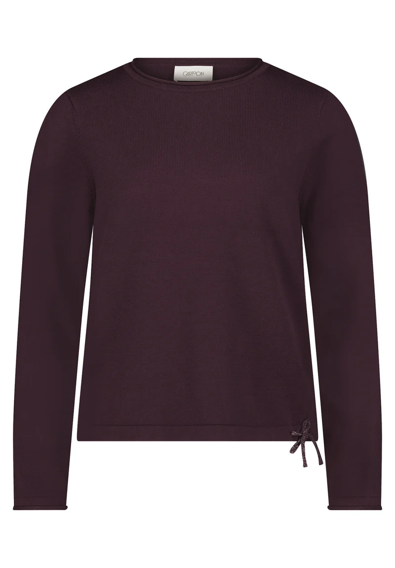 Strickpullover im Straight Fit mit Rundhalsausschnitt