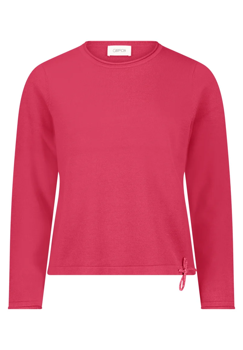 Strickpullover im Straight Fit mit Rundhalsausschnitt