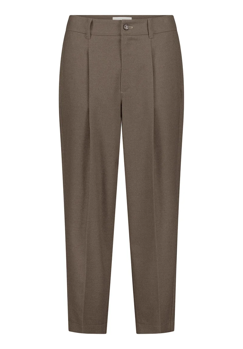 Casual-Hose in O-Linie mit Bügelfalte und Mid Waist