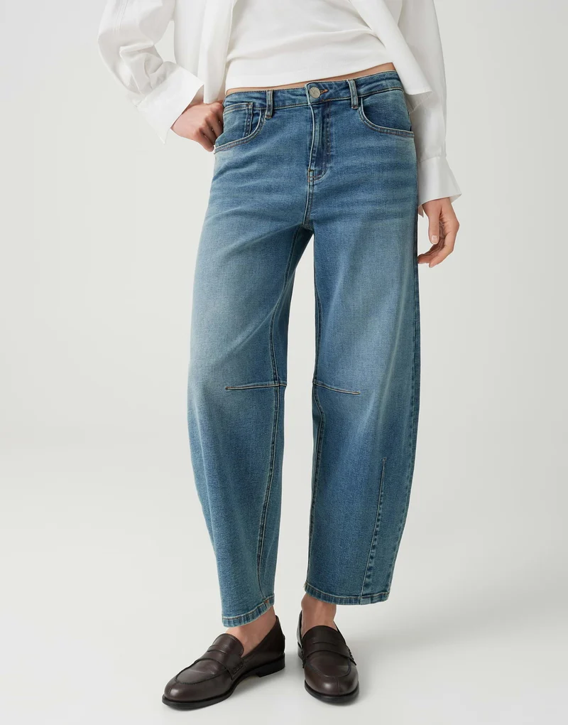 LISSIE BOLDY Barrel Jeans mit Mid Rise und Comfort Stretch