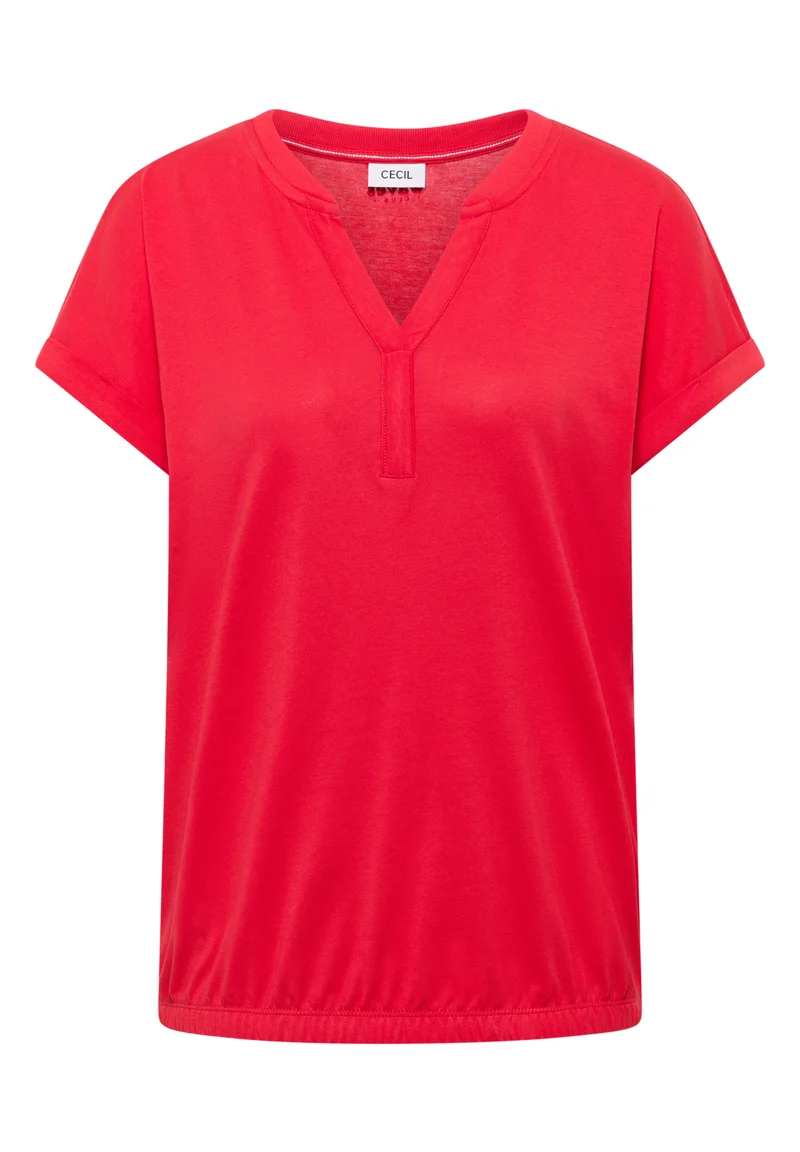Shirt mit Split Neck