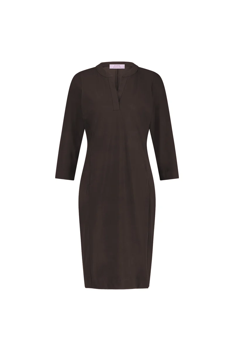 Midikleid mit V-Ausschnitt