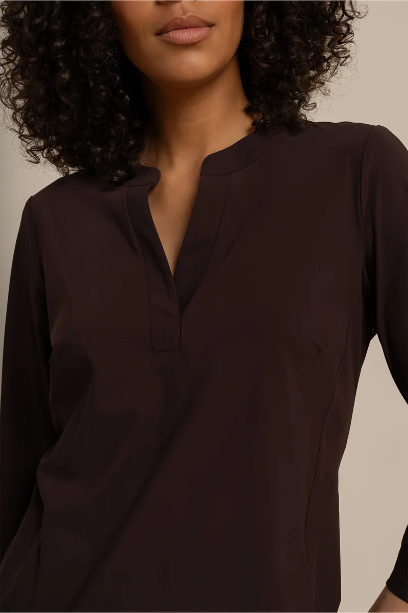 Midikleid mit V-Ausschnitt