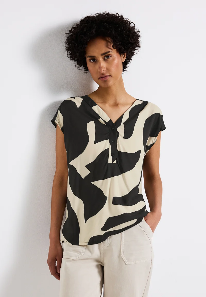 Gemusterte Bluse