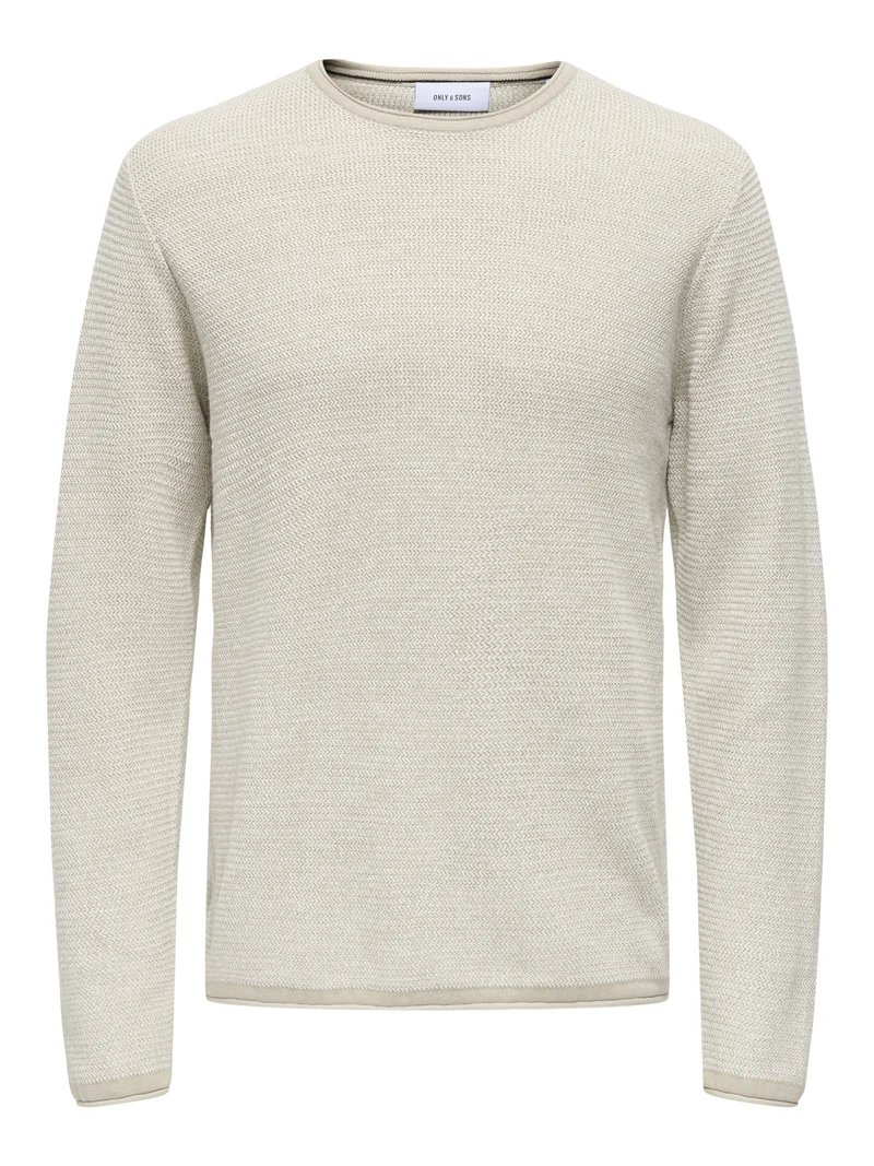 ONSERIC Strukturstrickpullover aus Baumwolle