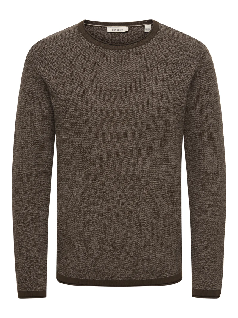 ONSERIC Strukturstrickpullover aus Baumwolle