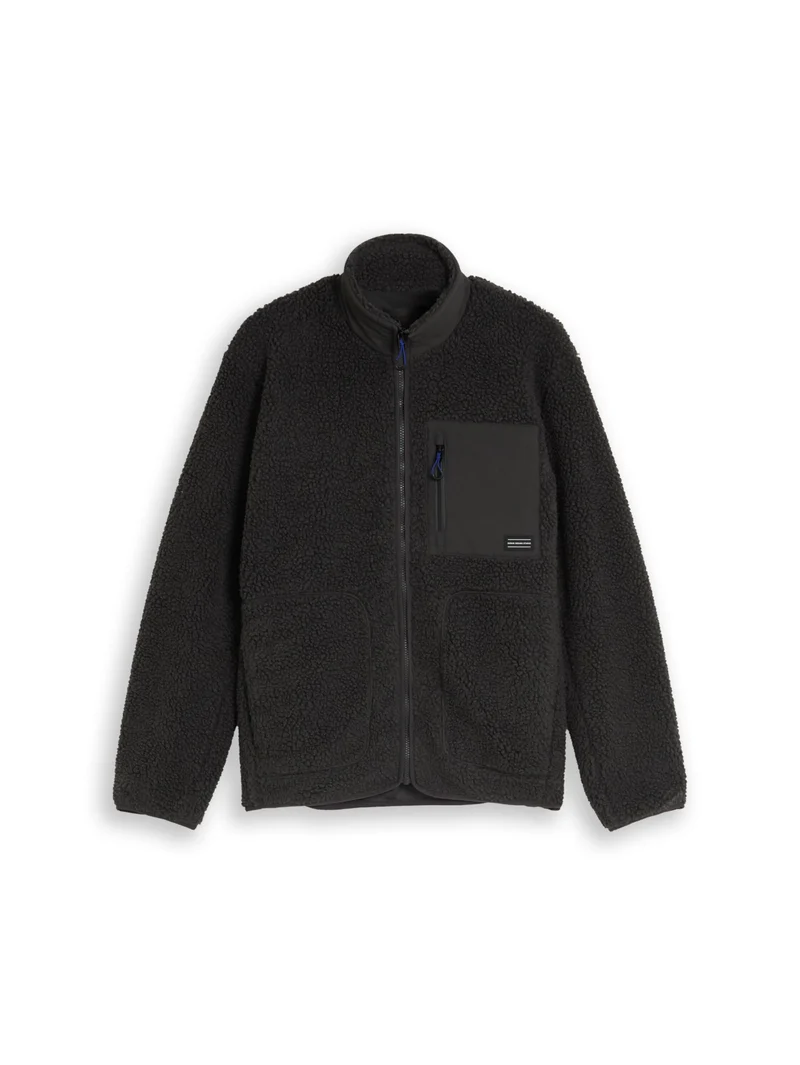 Teddy-Fleecejacke im Relaxed Fit