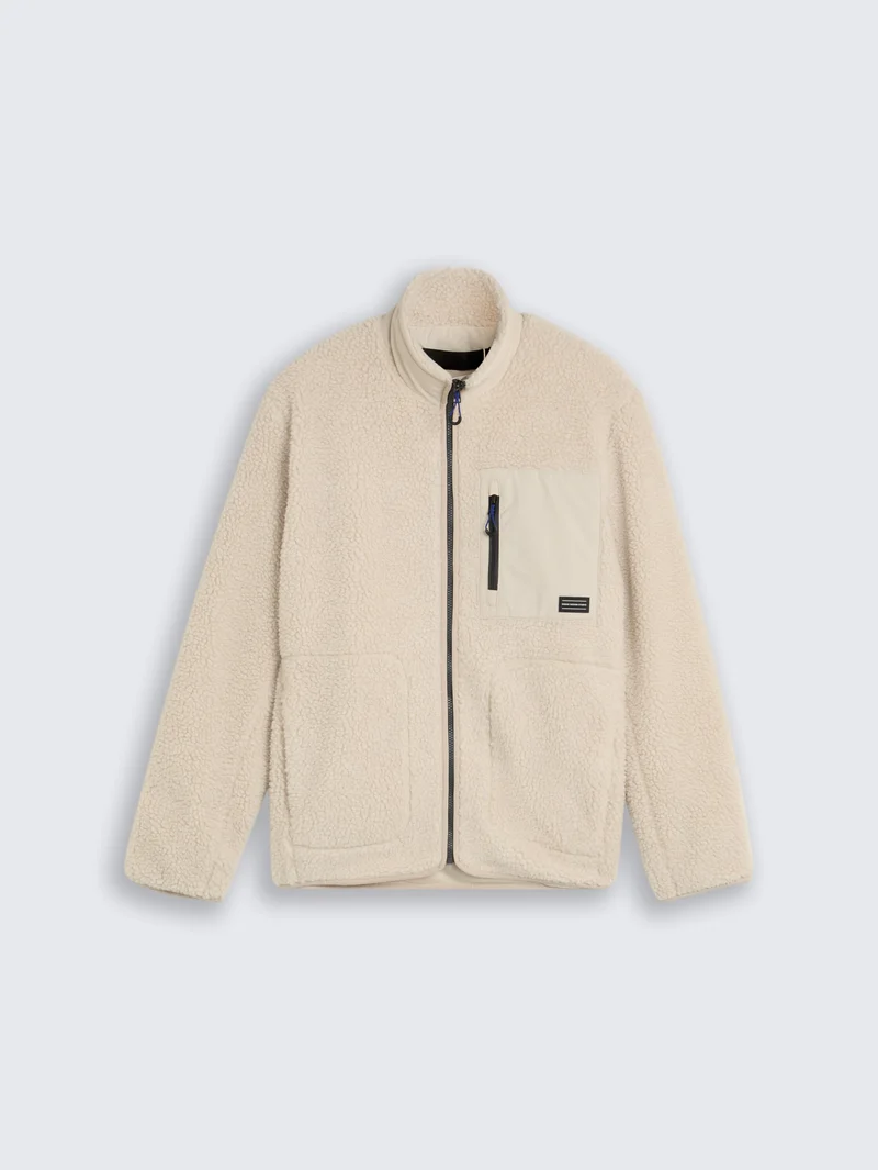 Teddy-Fleecejacke im Relaxed Fit