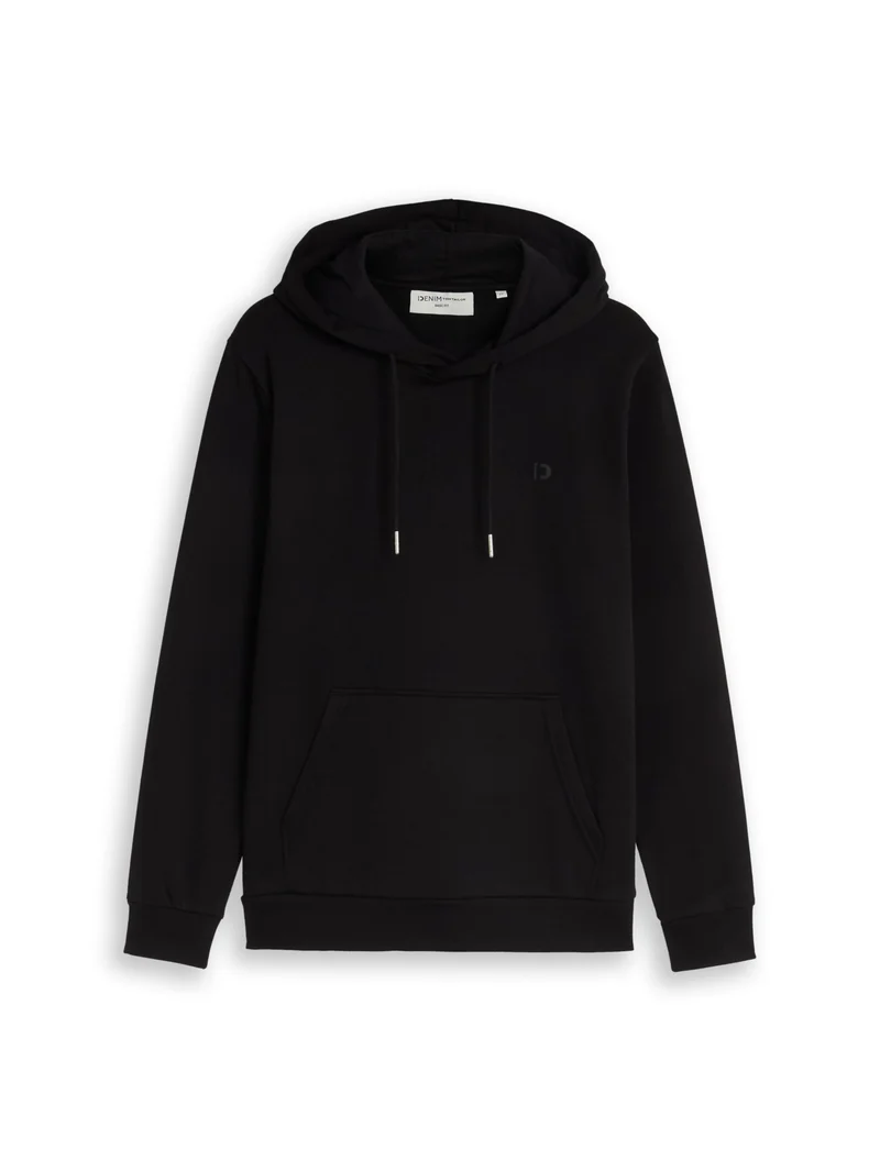 Basic Fit Hoodie mit Logo-Print