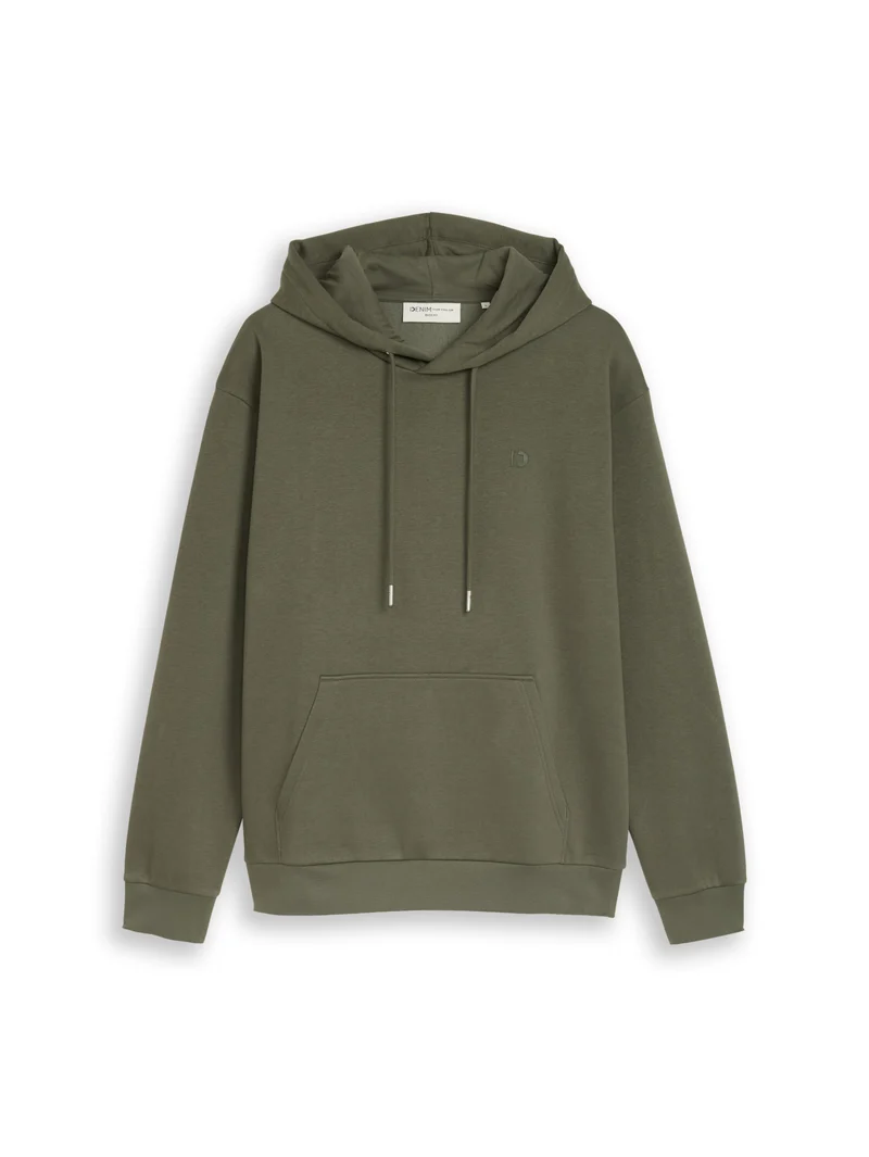 Basic Fit Hoodie mit Logo-Print