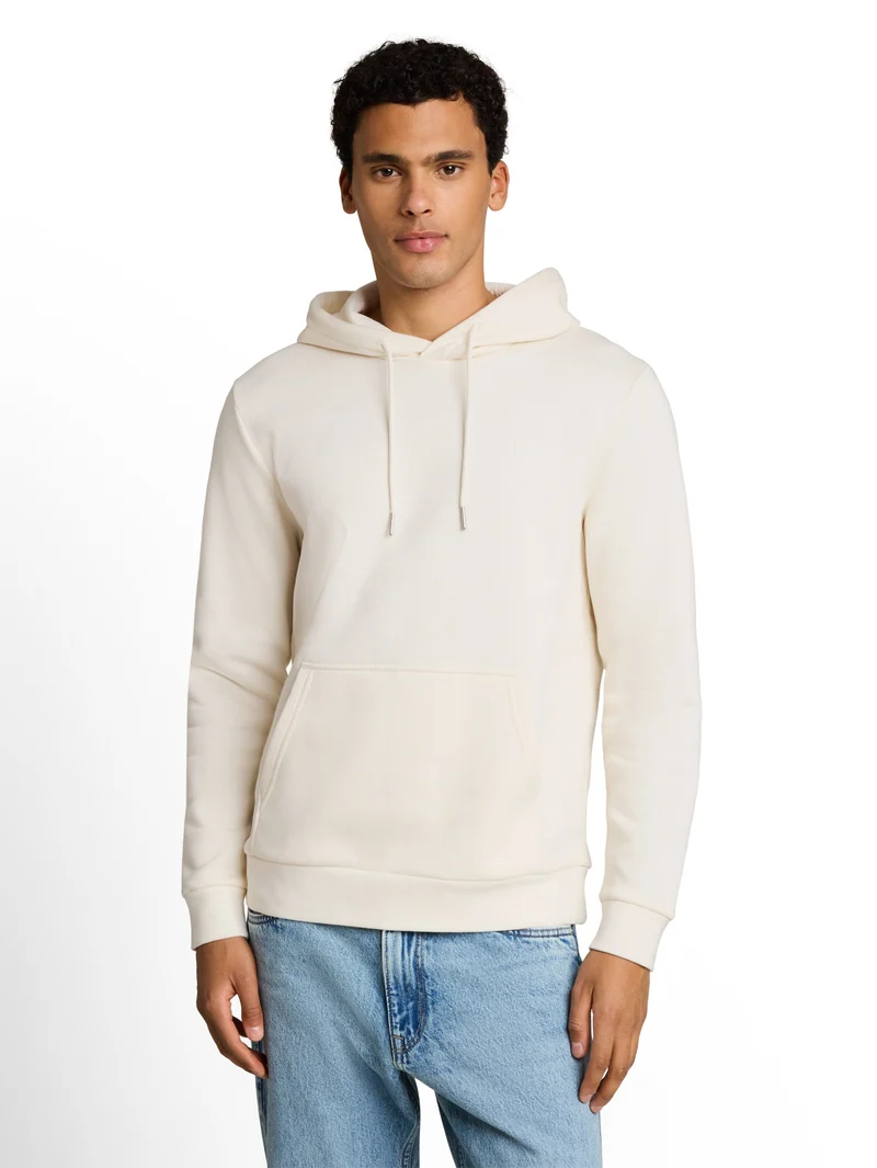 Basic Fit Hoodie mit Logo-Print