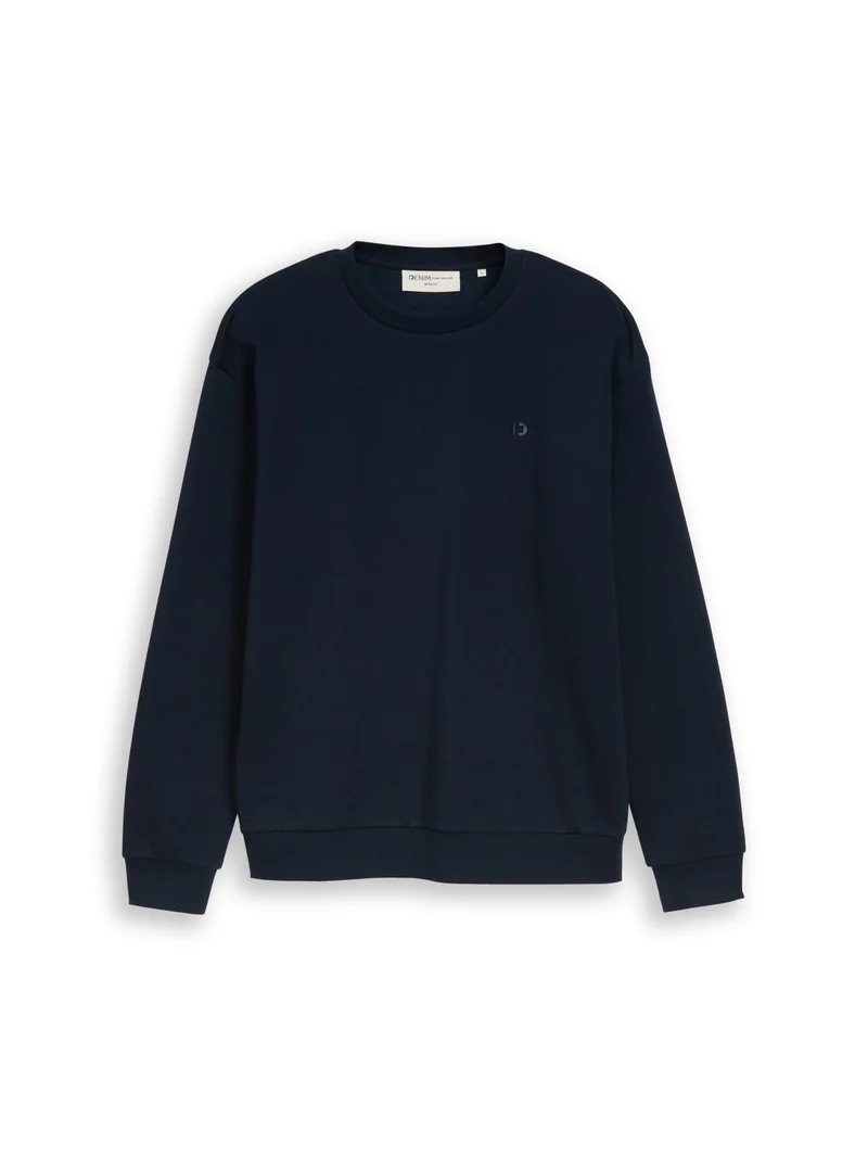 Sweatshirt mit Logo-Print in Basic Fit