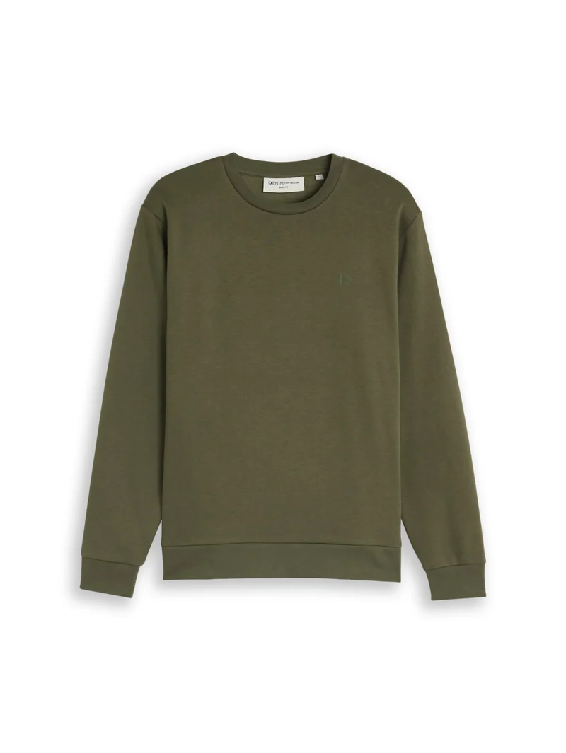 Sweatshirt mit Logo-Print in Basic Fit