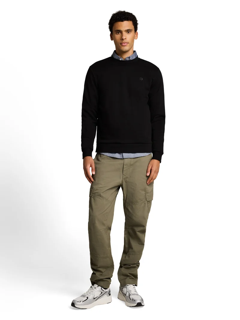 Sweatshirt mit Logo-Print in Basic Fit