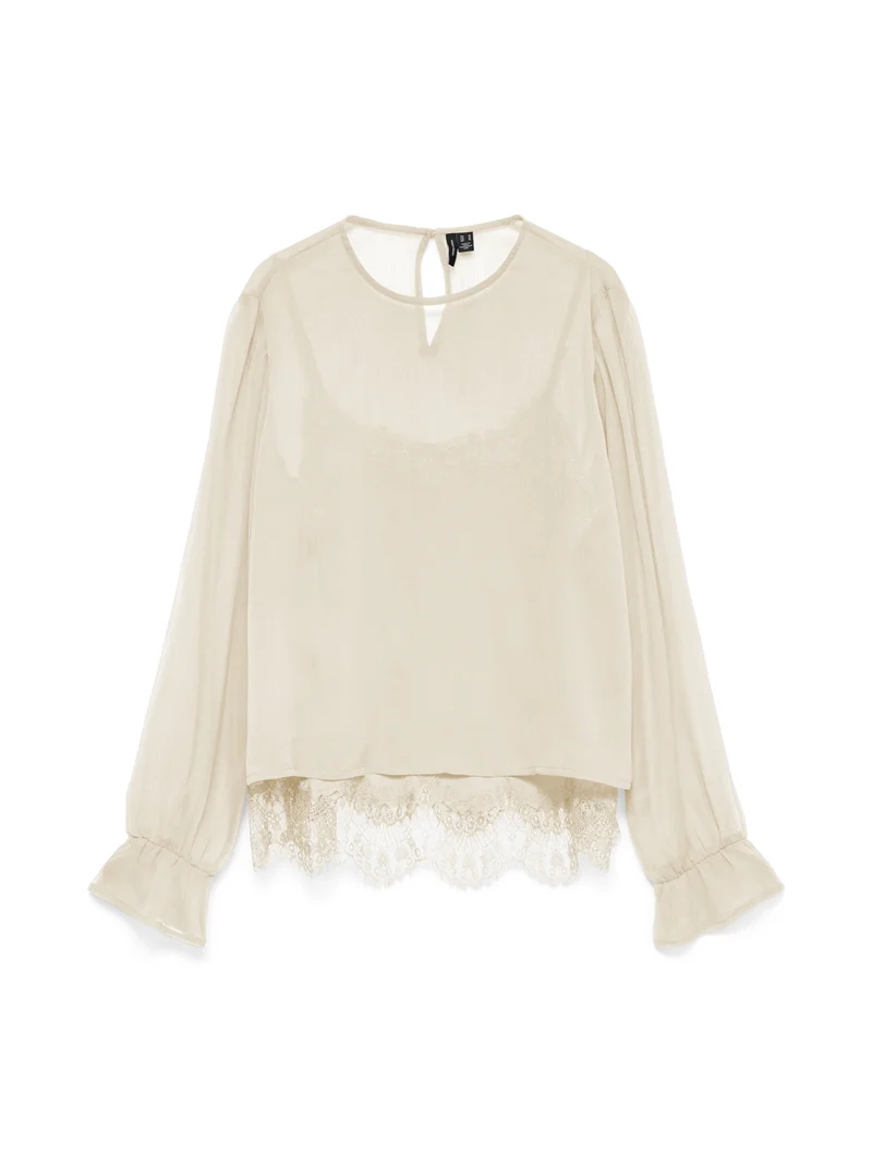 VMLALIE Bluse mit Spitzen-Details