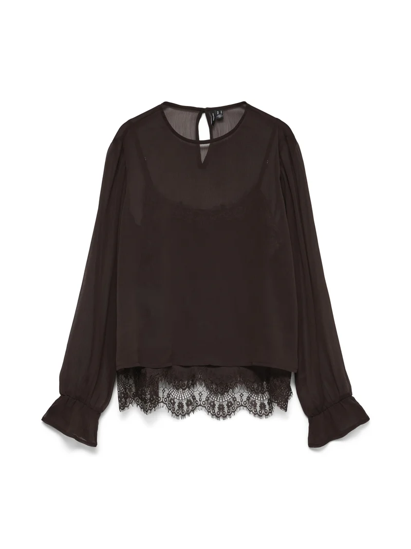 VMLALIE Bluse mit Spitzen-Details