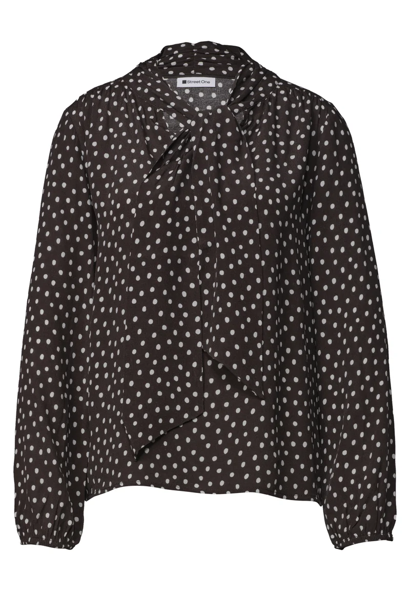 Langarm Bluse mit Schleifendetail