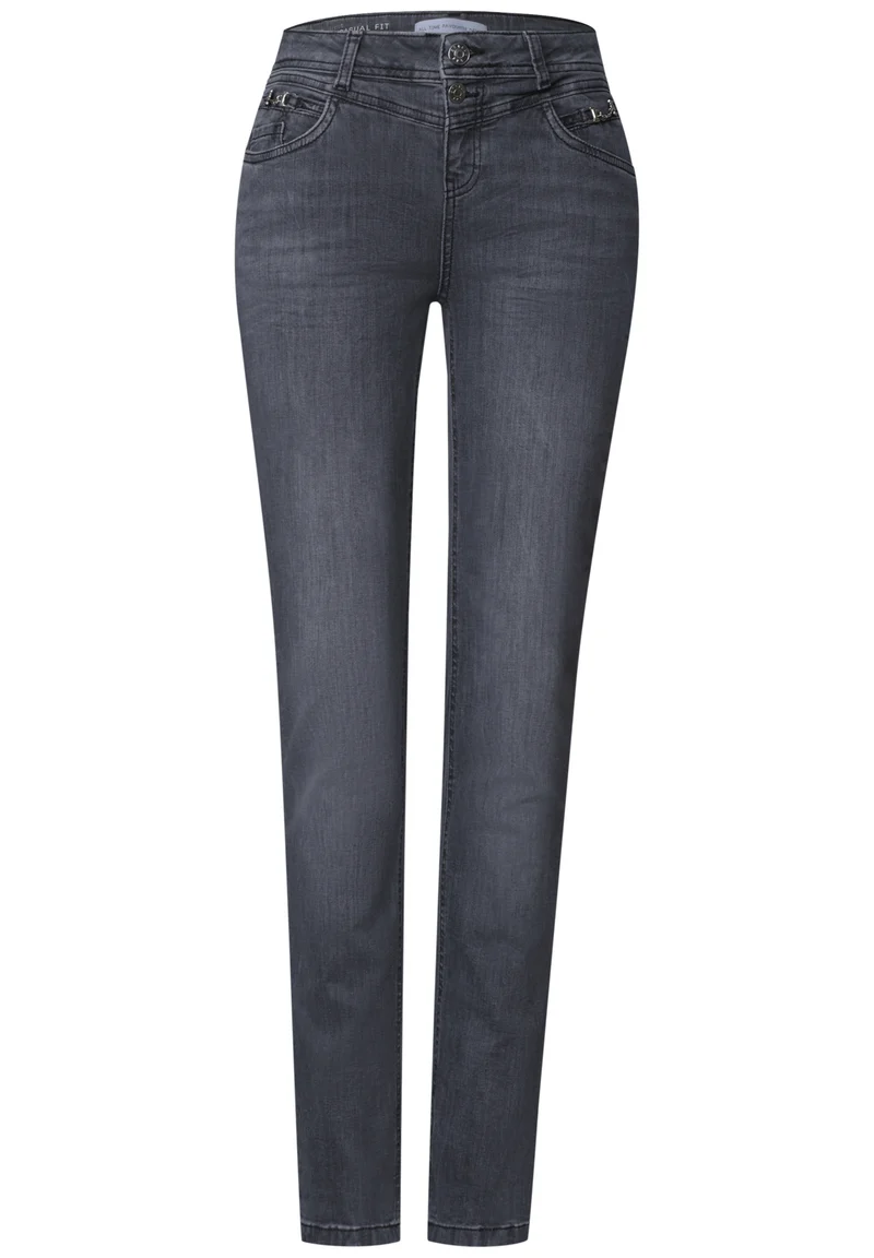 JANE Mid Waist Slim Leg Jeans