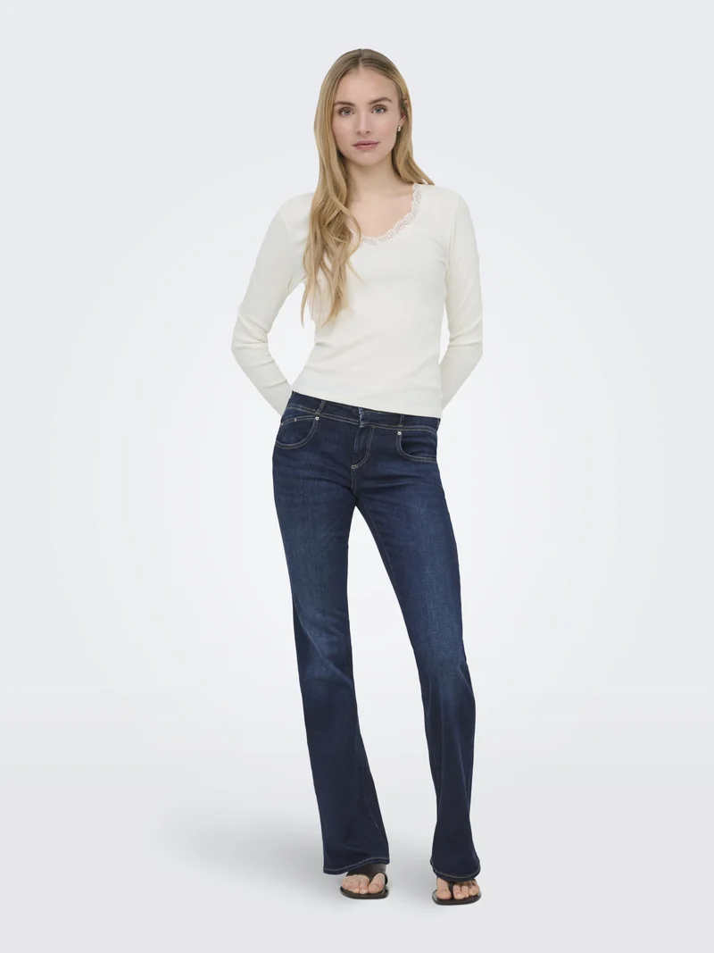ONLSARA Langarmshirt mit Spitze