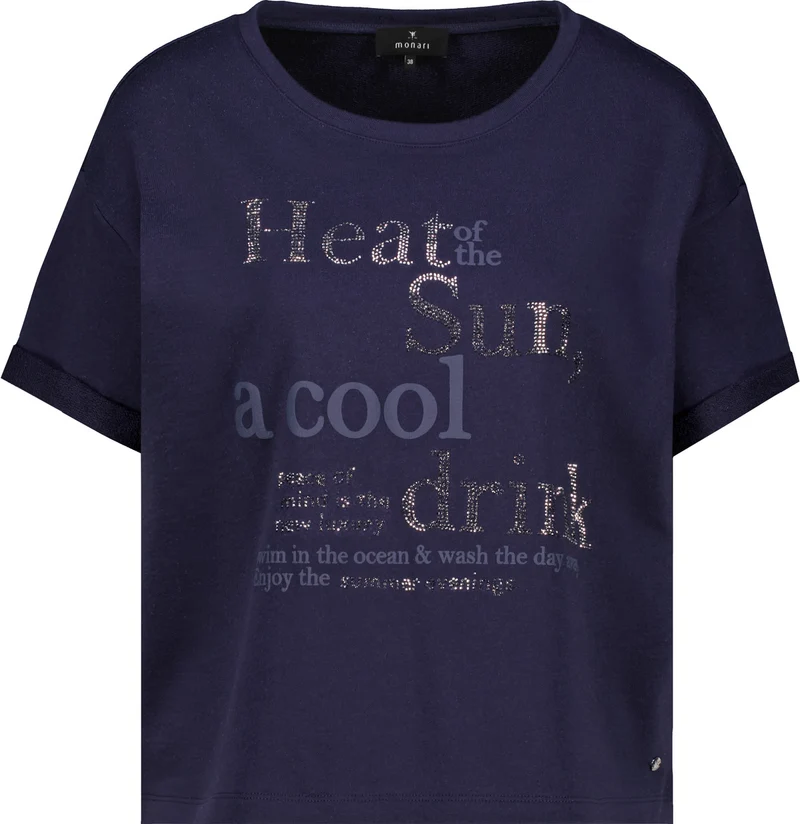 Sweatshirt mit toniger Schrift