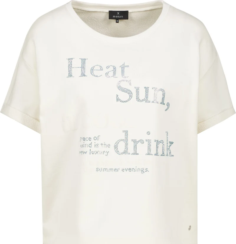 Sweatshirt mit toniger Schrift