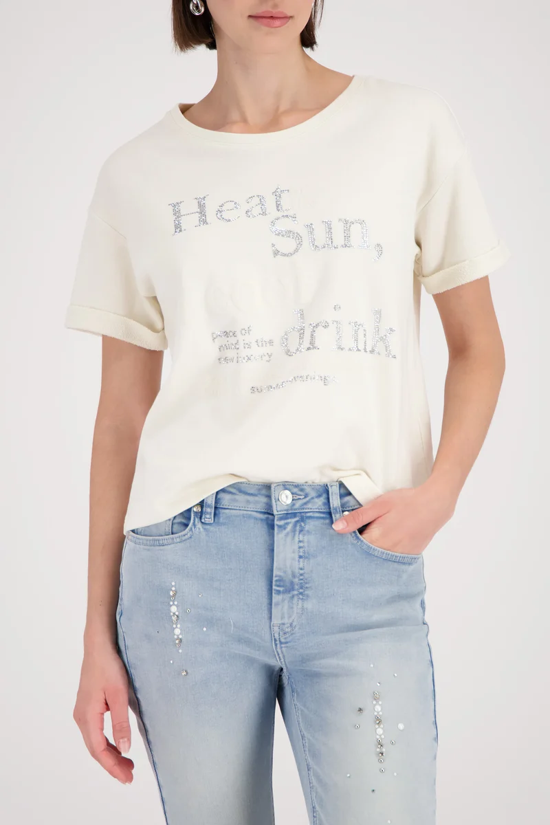 Sweatshirt mit toniger Schrift
