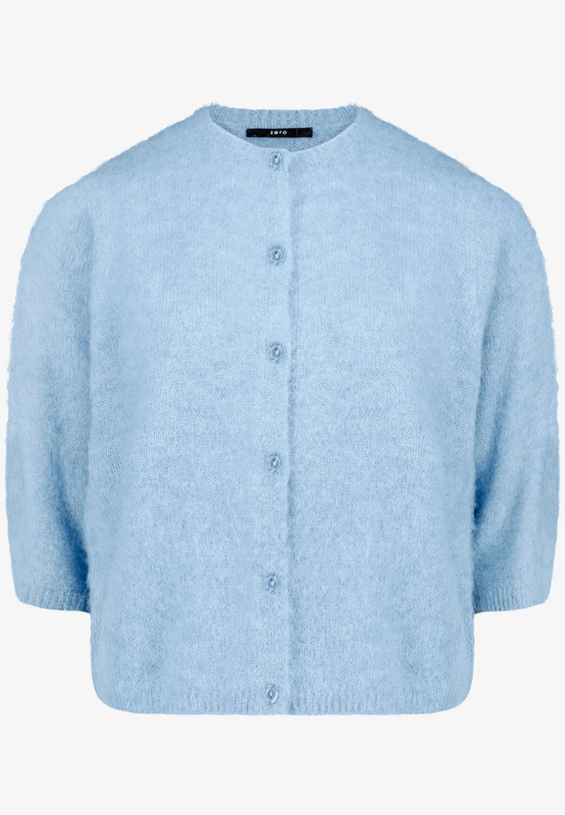 Oversized Strickjacke mit Rundhalsausschnitt