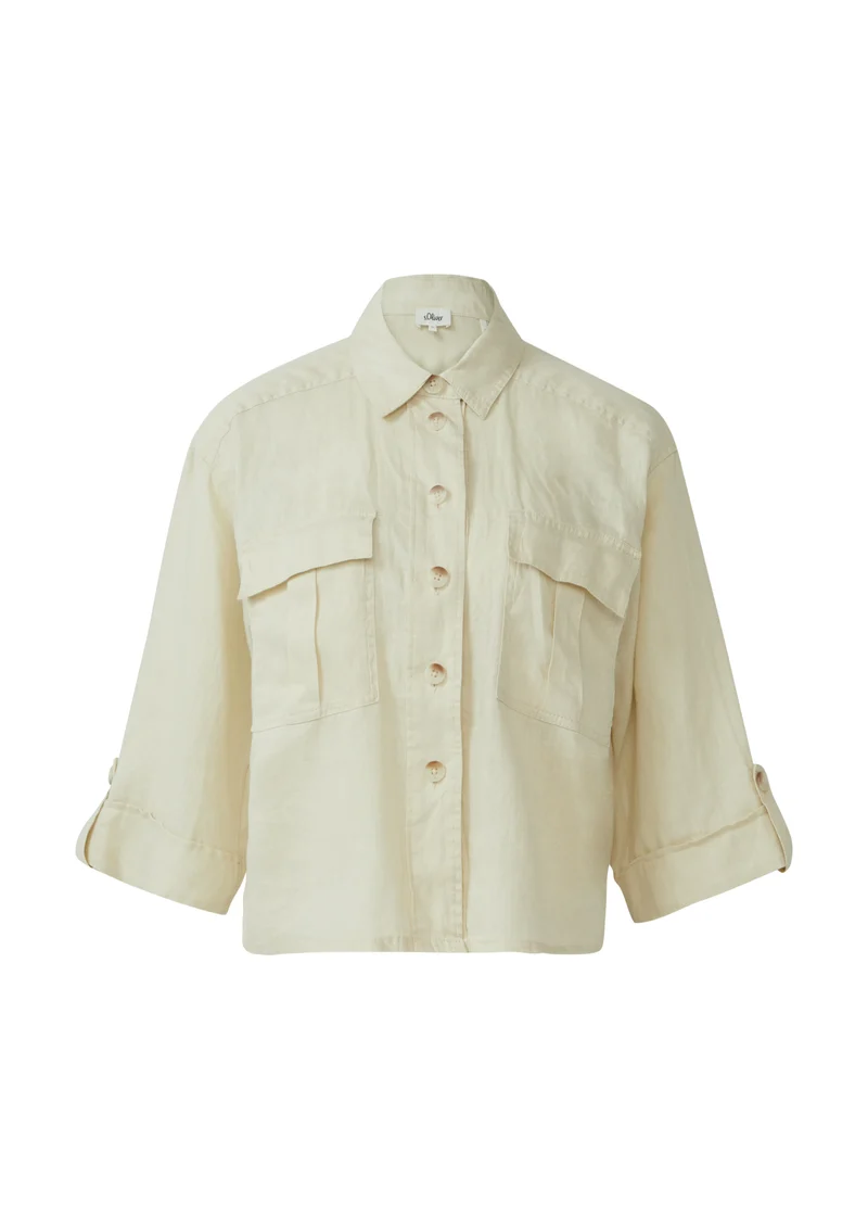 Leinen-Overshirt