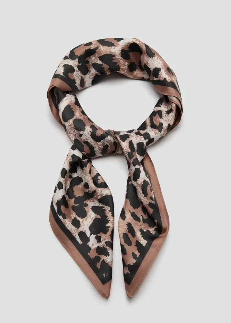 LEONA Halstuch mit Animalprint