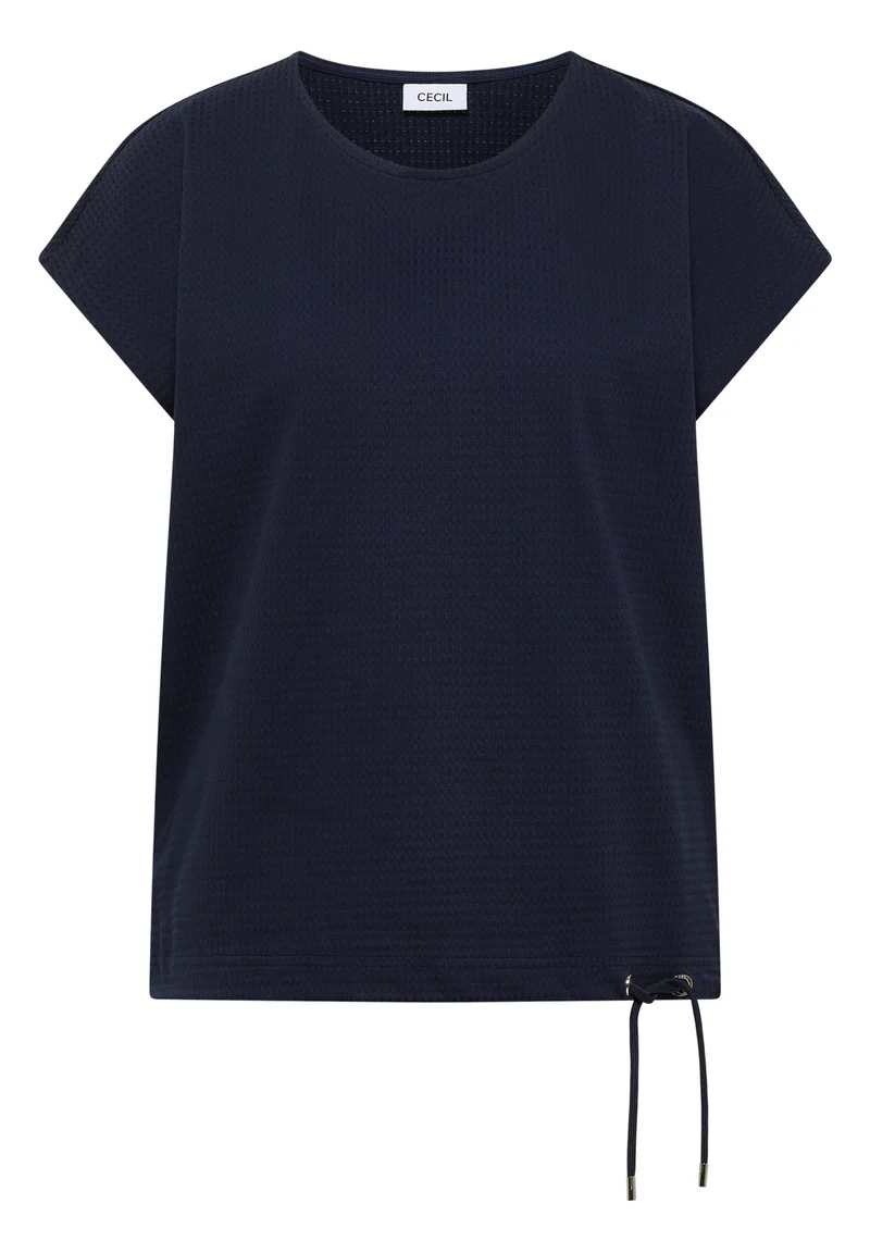 T-Shirt mit Waffel-Struktur