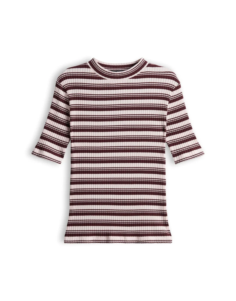 SOKIRA Gestreiftes Rippshirt