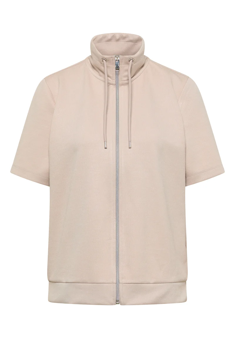 Kurzarm-Jerseyjacke mit Struktur