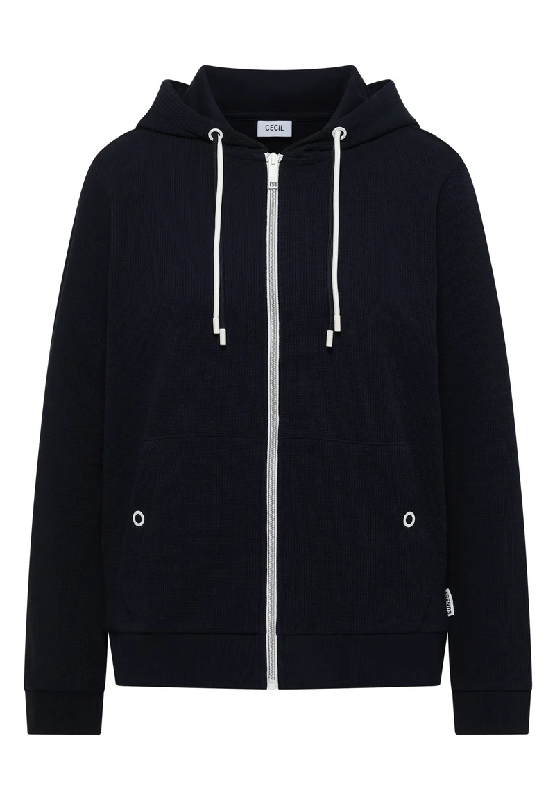 Kapuzenjacke mit Struktur