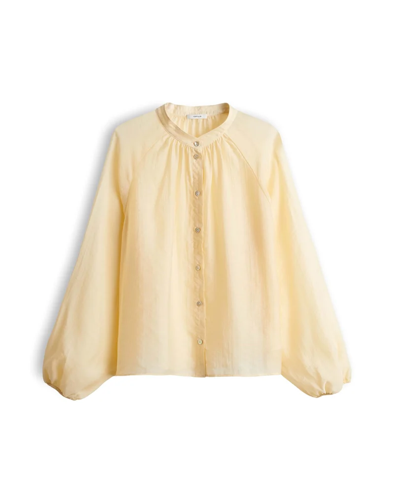 FABRIELLE Oversized Tunikabluse im Crash Effekt