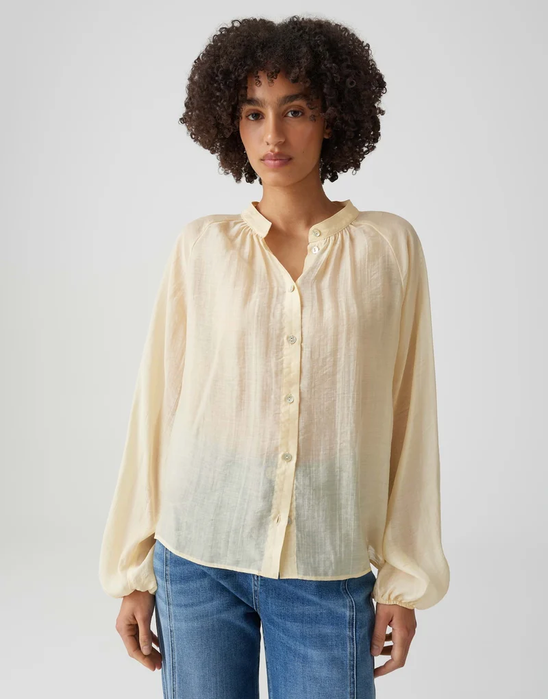 FABRIELLE Oversized Tunikabluse im Crash Effekt