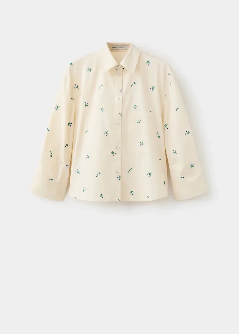 LOVELY Bestickte Baumwollbluse