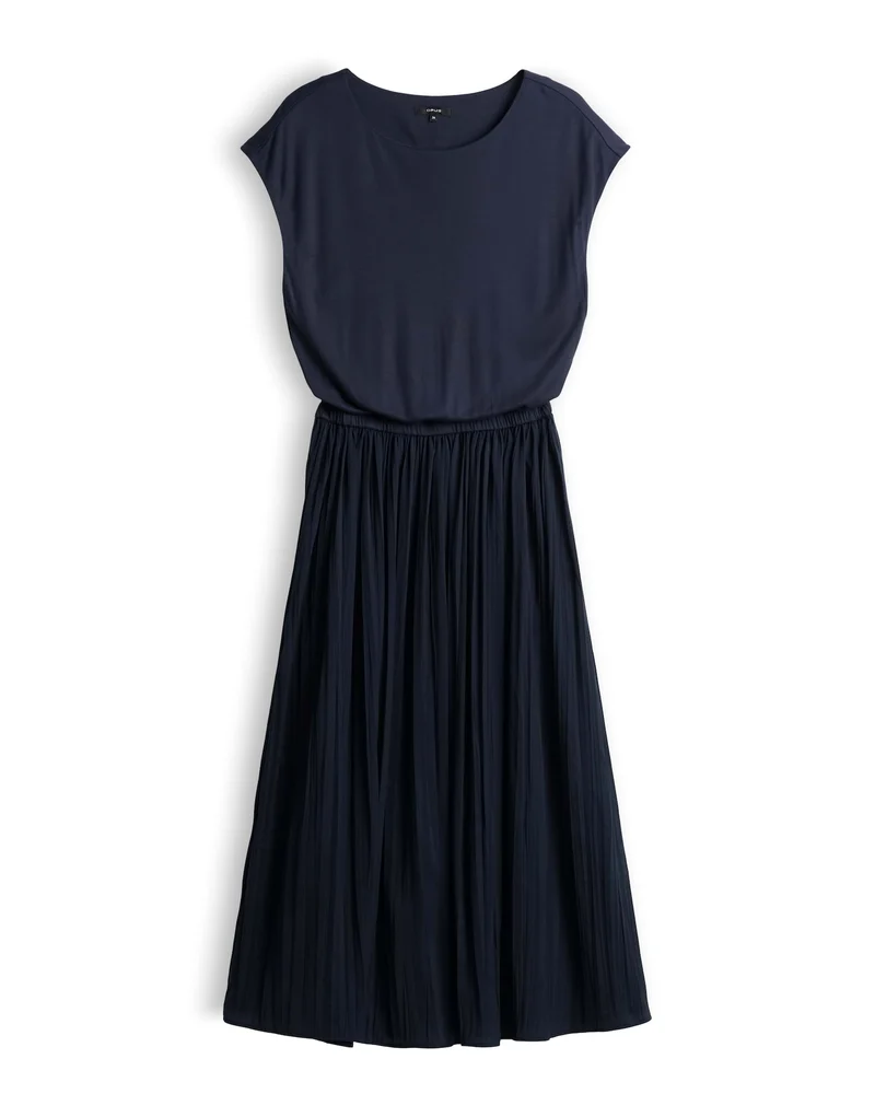 WABELLA Plissiertes Midikleid mit Jerseytop