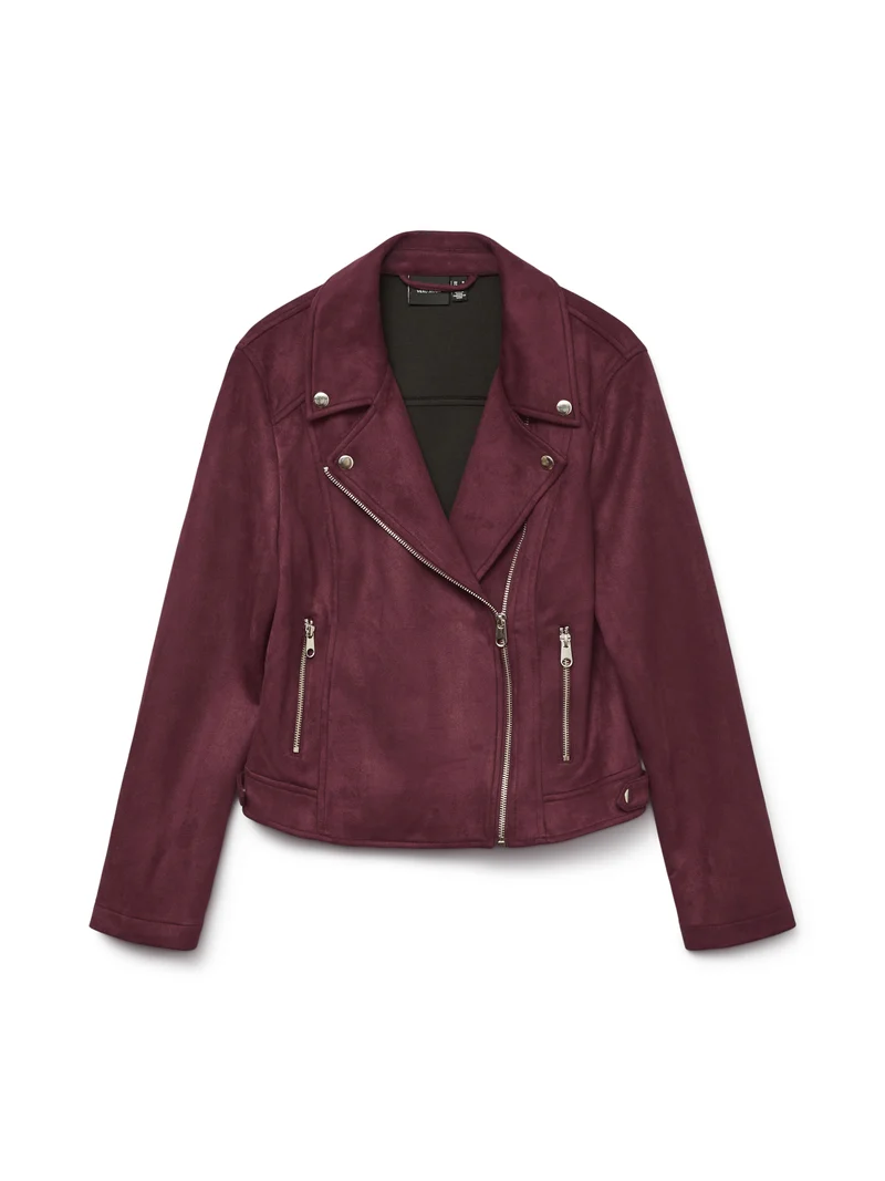 VMJOSE Jacke in Veloursleder-Optik