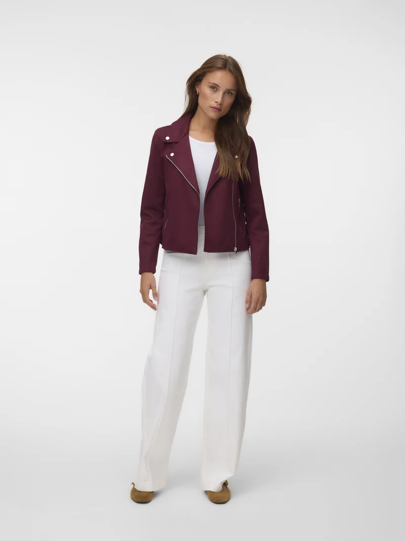 VMJOSE Jacke in Veloursleder-Optik