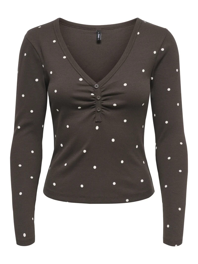 ONLFENJA Langarmtop mit Allover-Print