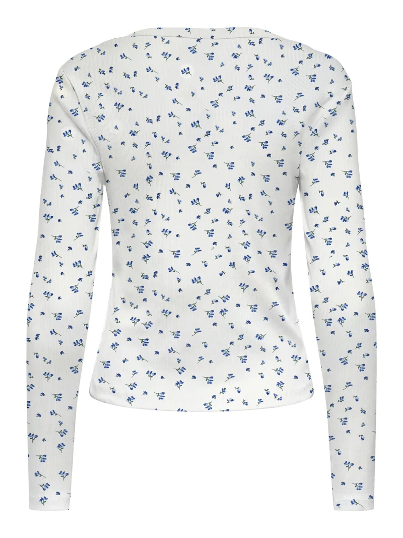 ONLFENJA Langarmtop mit Allover-Print